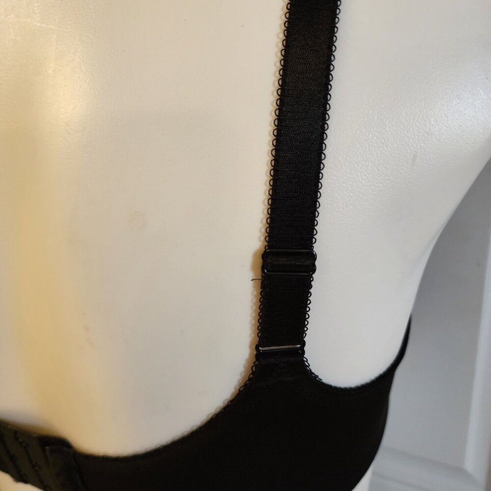WACOAL Bodysuede Full-Figure Bra Underwire Comfort Straps 85185 Black Size 36D - Picture 7 of 13